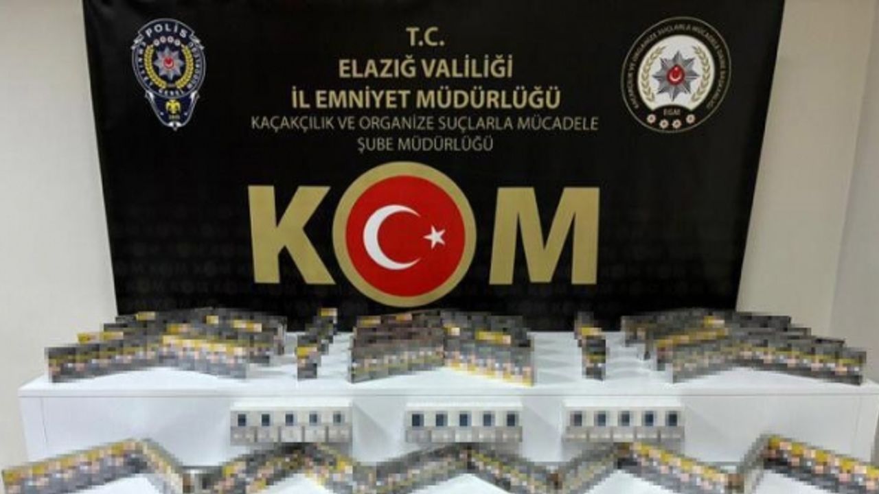 Elazığ’da asayiş uygulaması: Uyuşturucu madde, kaçak sigara ve ruhsatsız silah ele geçirildi