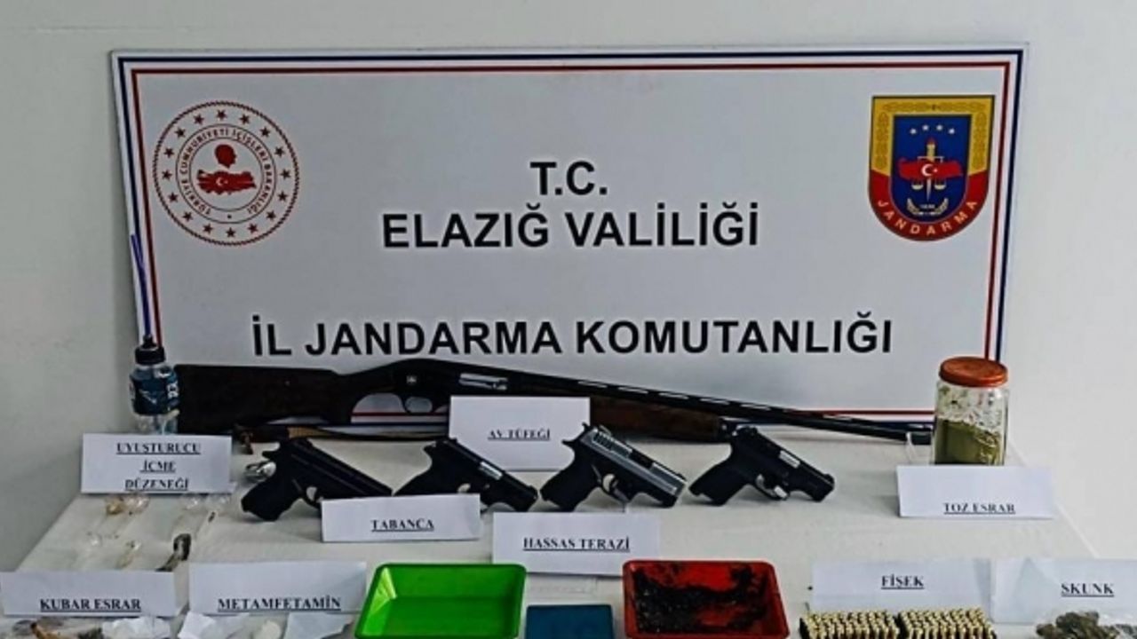 Elazığ’da uyuşturucu operasyonu: 7 şüpheli gözaltı, 21 şahsa işlem yapıldı