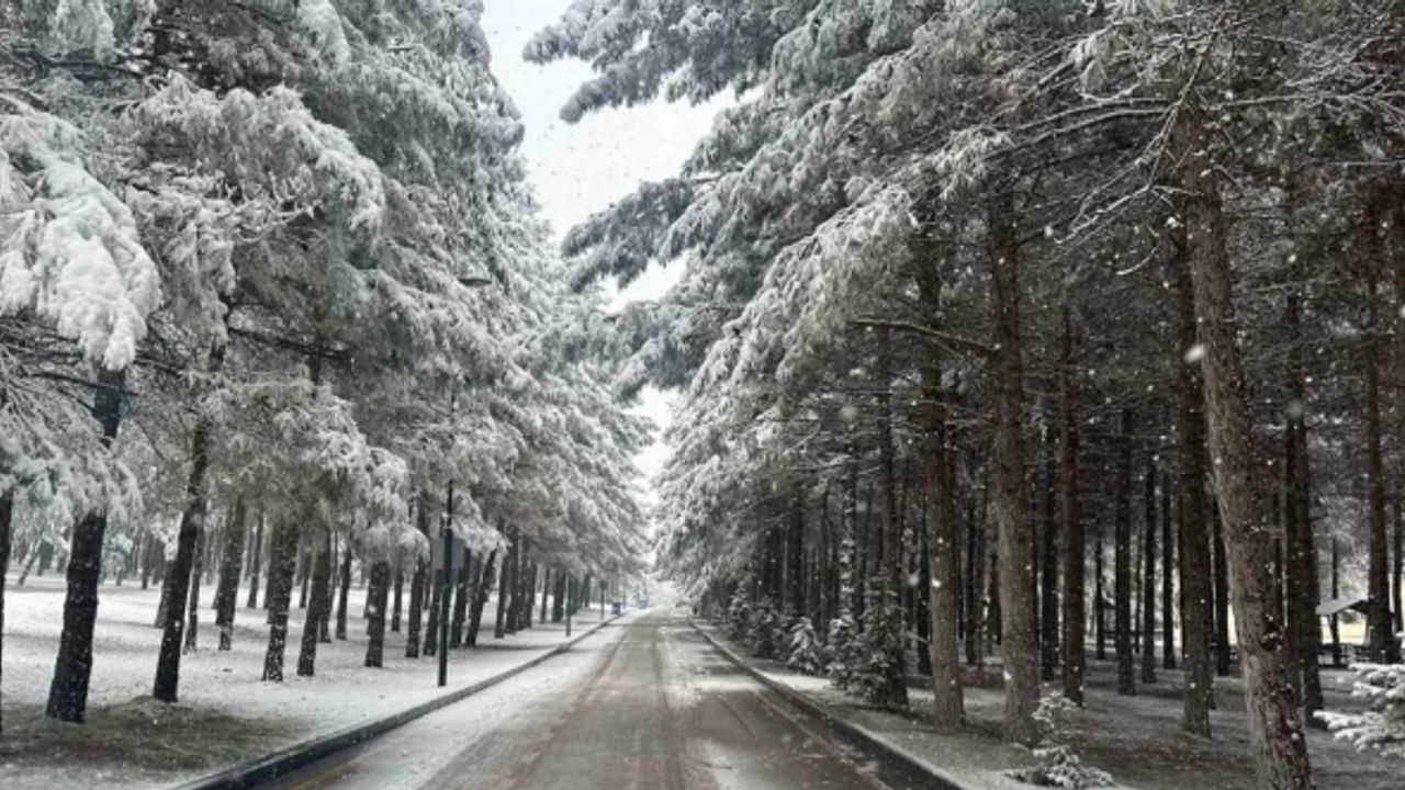 Gaziantep beyaza büründü, kartpostallık görüntüler ortaya çıktı