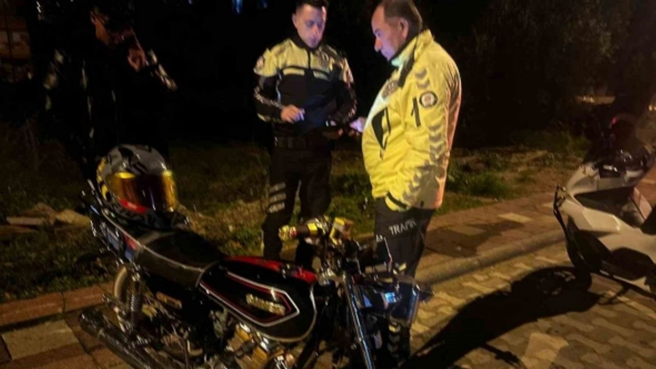 Gece kartalları Milas’ta huzuru bozan motosiklet sürücüsünü yakaladı