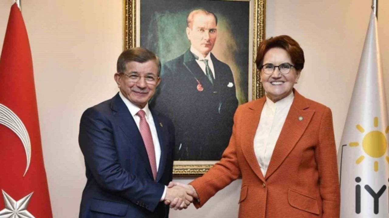 Gelecek Partisi Genel Başkanı Davutoğlu’ndan İYİ Parti lideri Akşener’e ziyaret