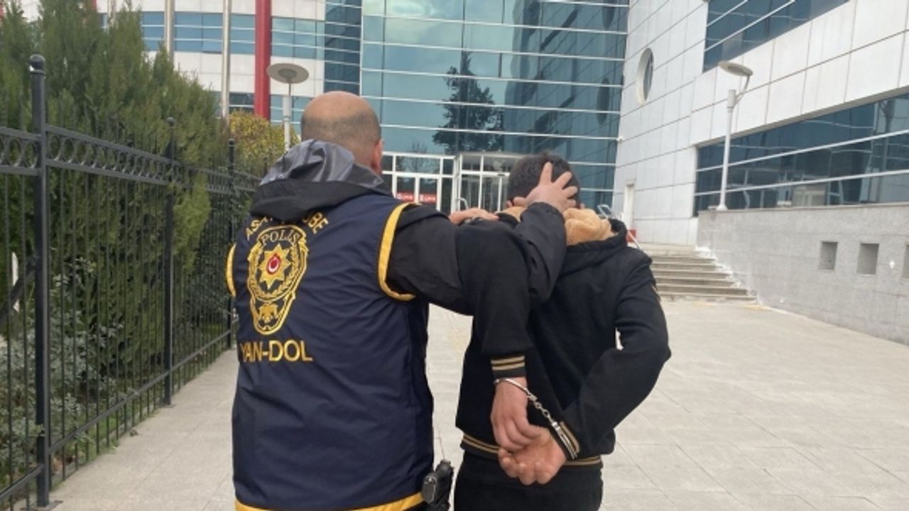 Hasarlı binada hırsızlık yapan şahıs polis ekiplerince yakalandı