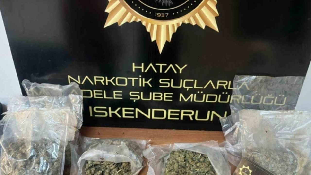 Hatay’da 9 kilo 300 gram skank ele geçirildi