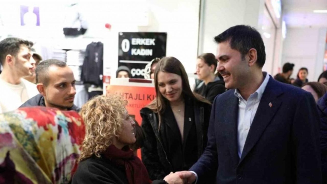 İBB Başkan adayı Murat Kurum’dan alışveriş merkezi ziyareti