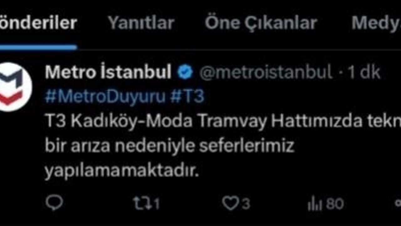 Kadıköy’de trafo yangını nedeniyle moda tramvay hattı bir süreliğine durdu