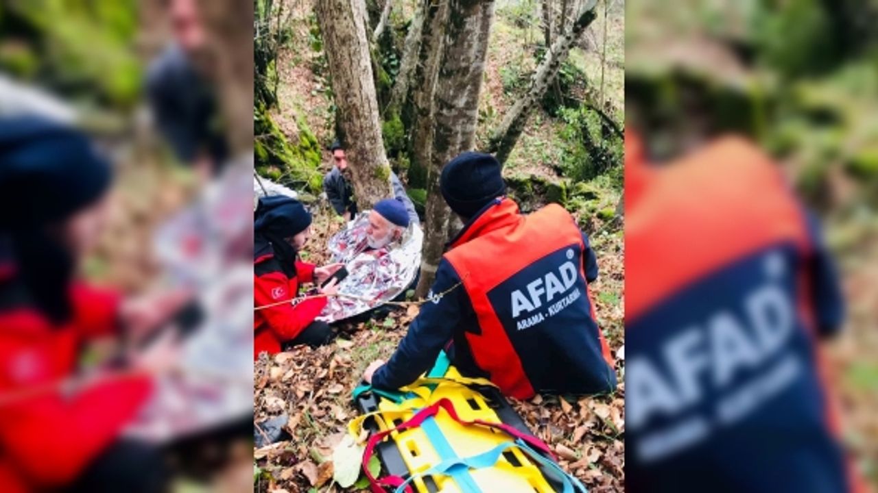 Kayıp yaşlı adam 24 saat sonra sağ bulundu