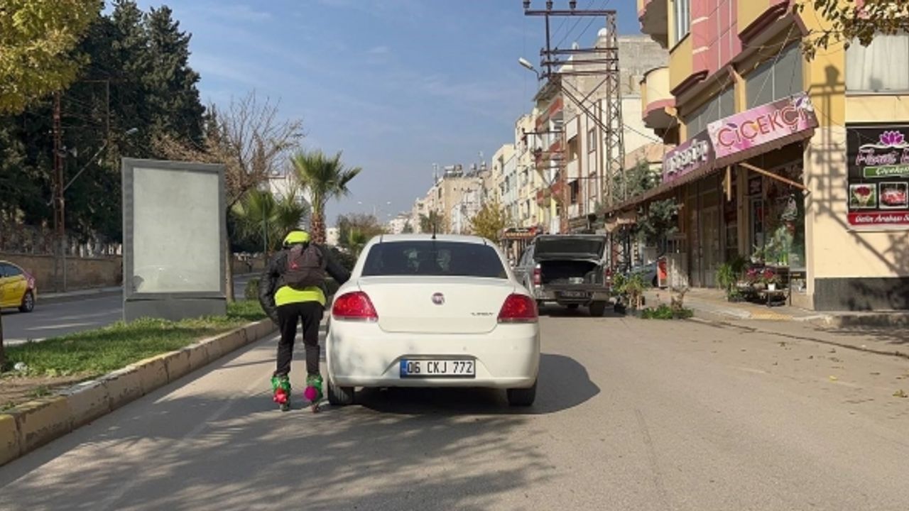 Kilis’te trafikte tehlikeli oyun