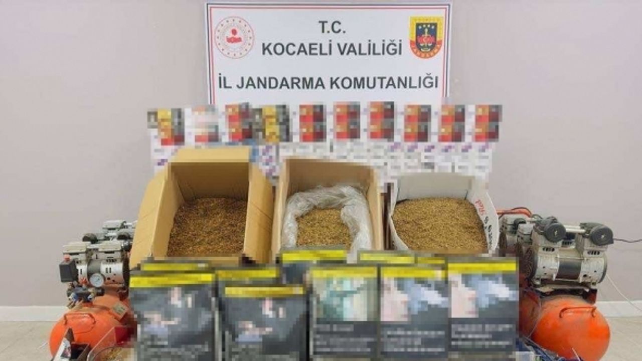 Kocaeli’de gümrük kaçağı 48 bin dolu ve boş makaron ele geçirildi