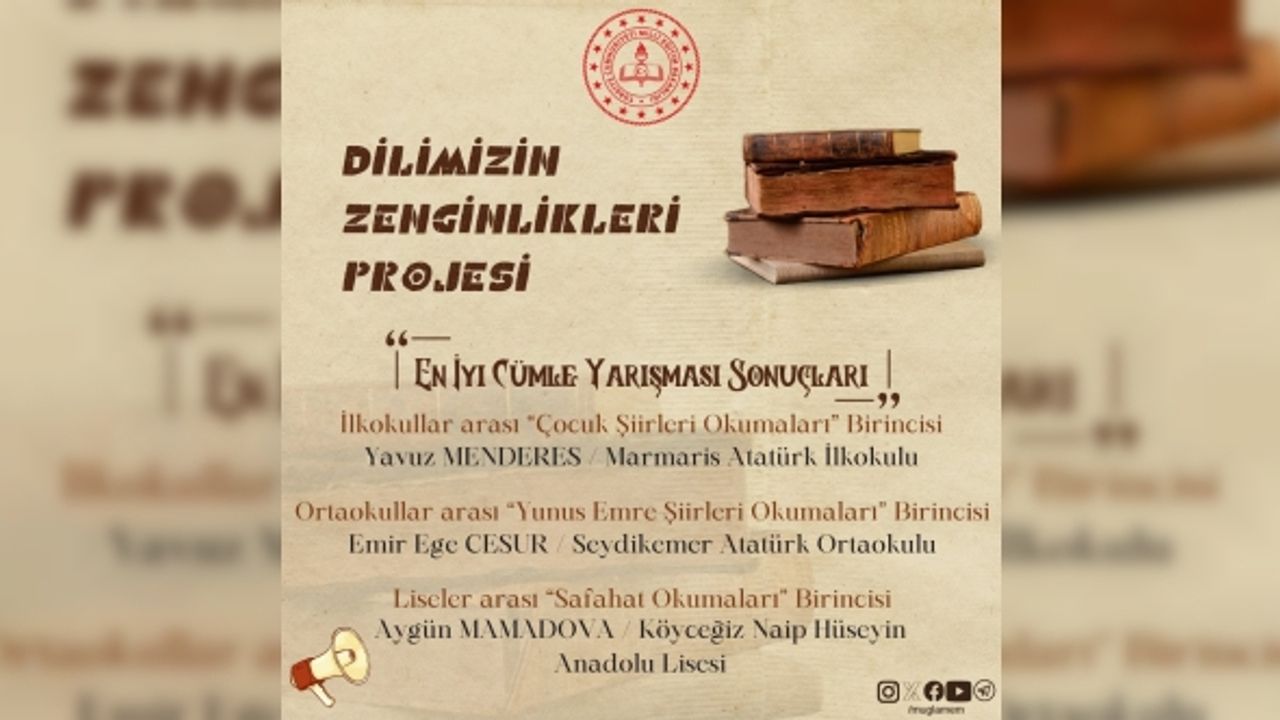 Köyceğizli Mamadova, Liselerde Safahat okumaları yarışmasında birinci oldu