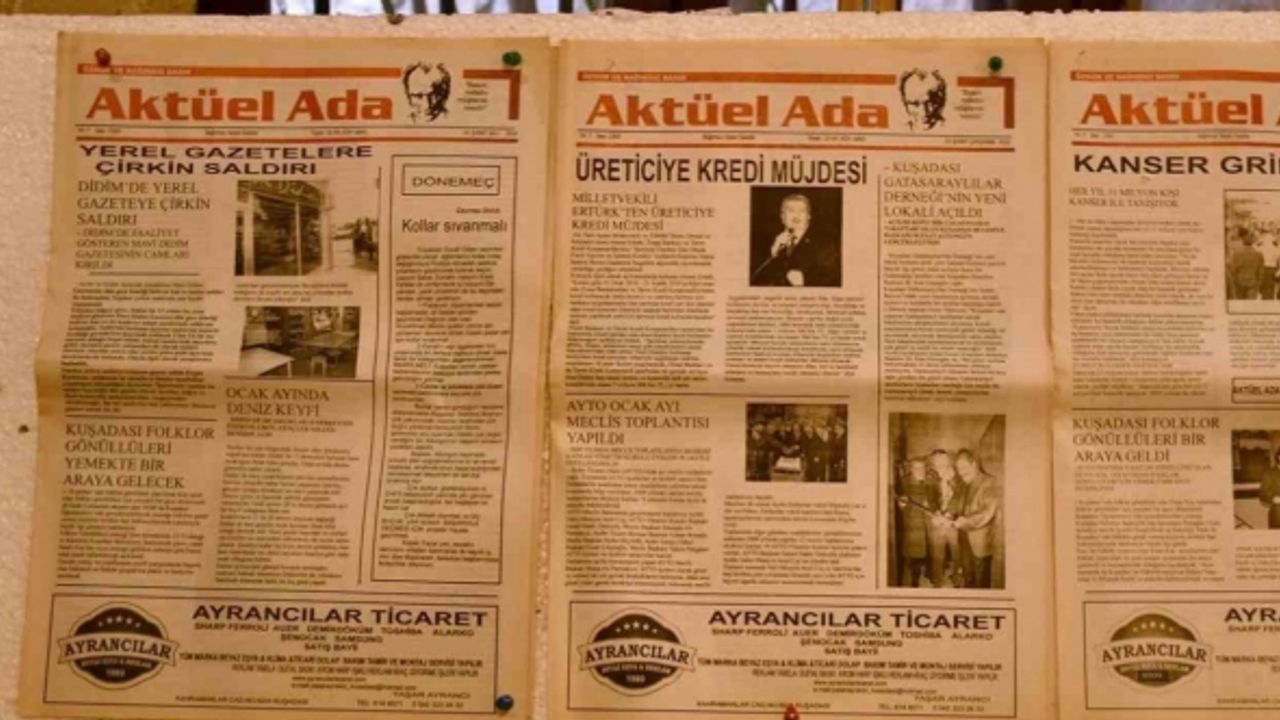 Kuşadası’nda 10 Ocak Çalışan Gazeteciler Günü’ne özel sergi