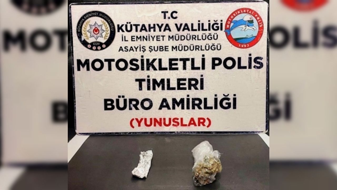 Kütahya’da Yunus Timlerince bir kişiden uyuşturucu madde ele geçirildi