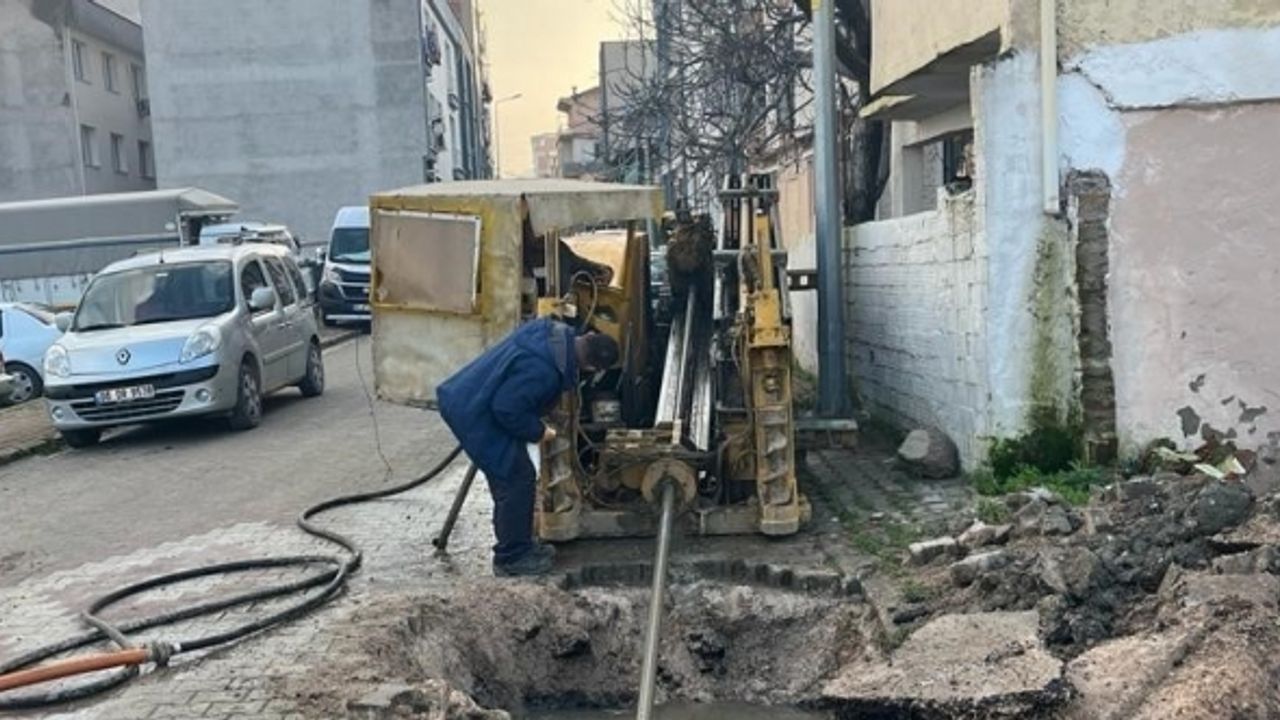 Manisa trafiğini rahatlatacak cider yolunda altyapı çalışmaları sürüyor