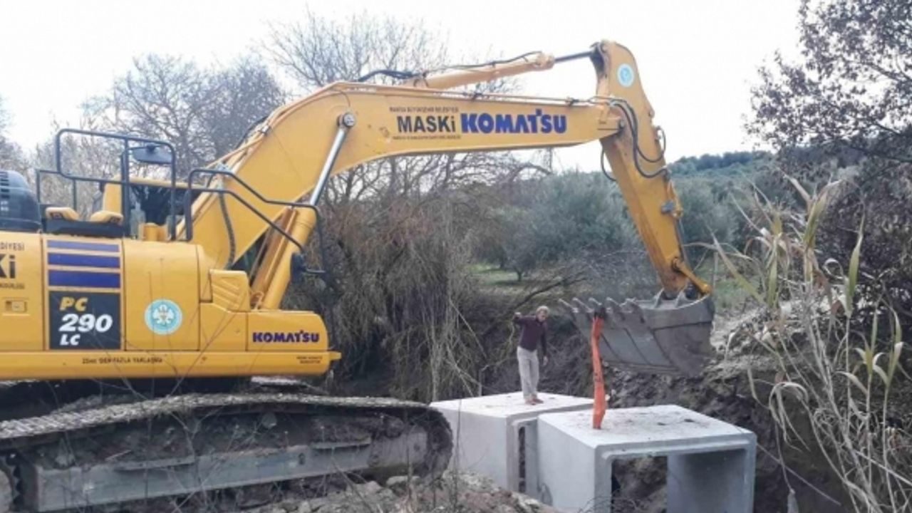 MASKİ dere yataklarında menfez montajlarına devam ediyor