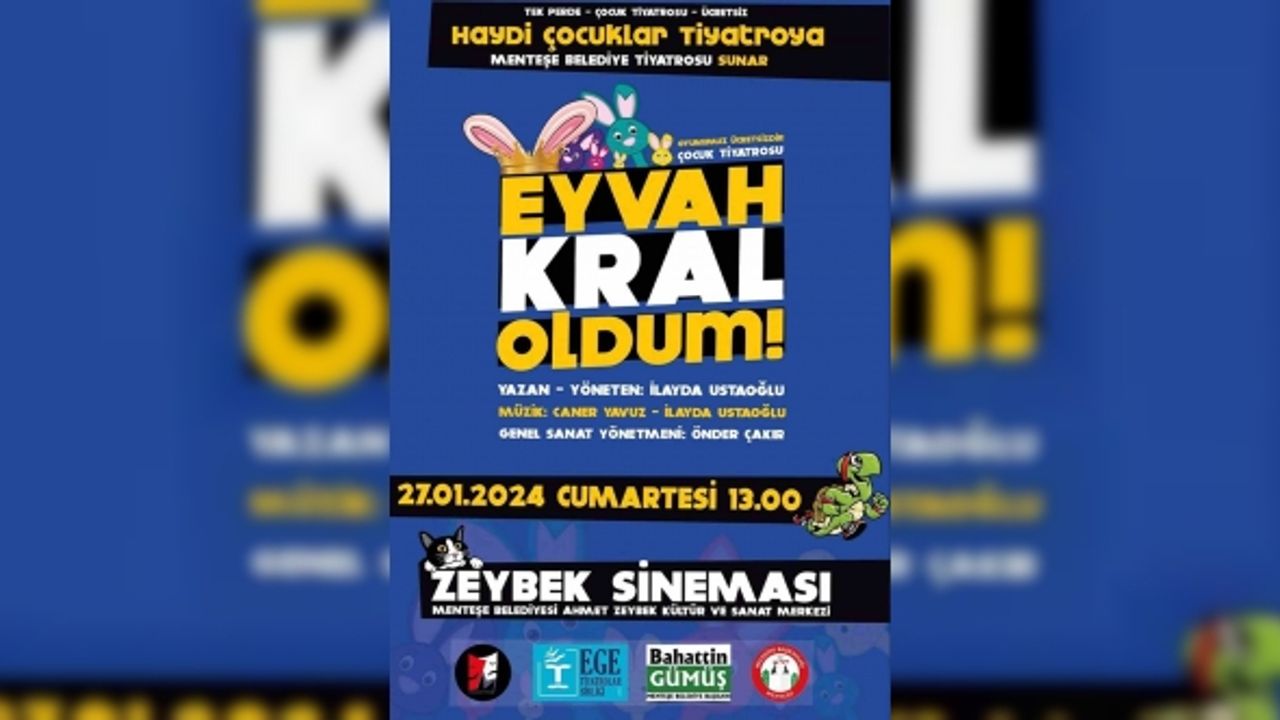 Menteşe Belediye Tiyatrosu yarıyıl tatilinde perdelerini çocuklar için açıyor