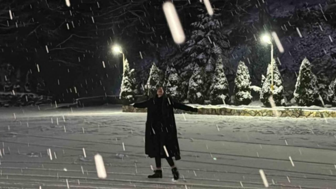 Özlenen karla buluşmak için Bolu Dağı’nı tercih ettiler