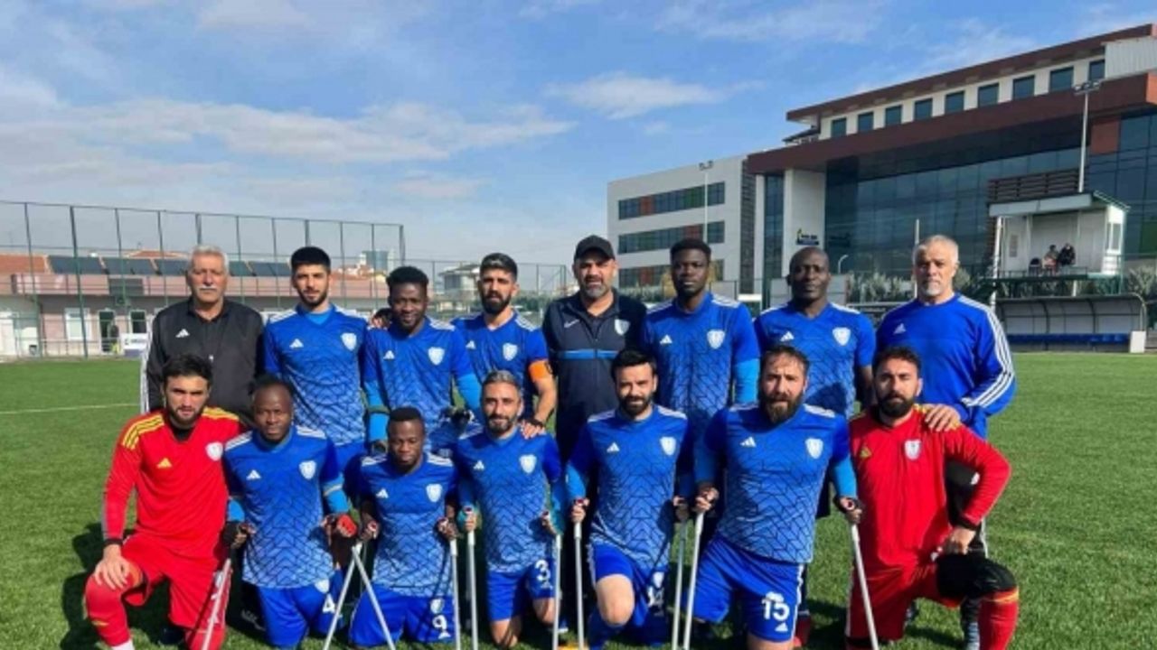 Şahinbey Ampute Futbol Takımı Konya deplasmanından galibiyetle döndü 4-0