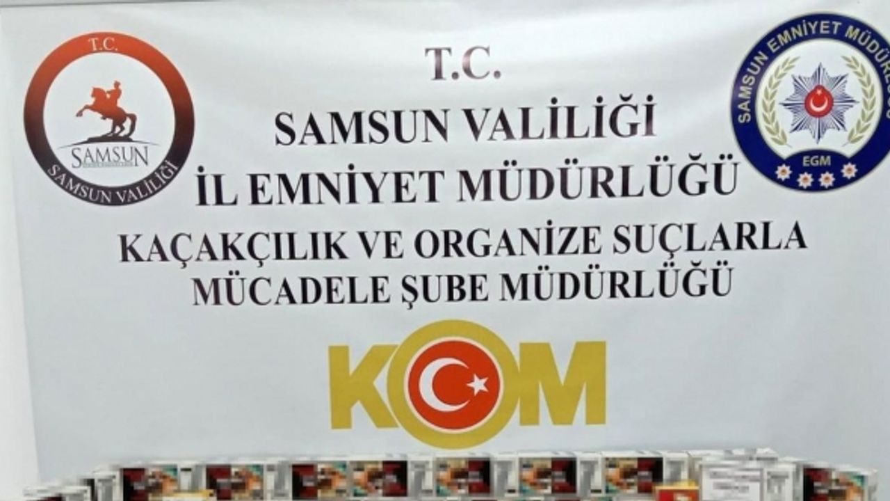 Samsun’da 22 bin 400 doldurulmuş makaron ele geçirildi