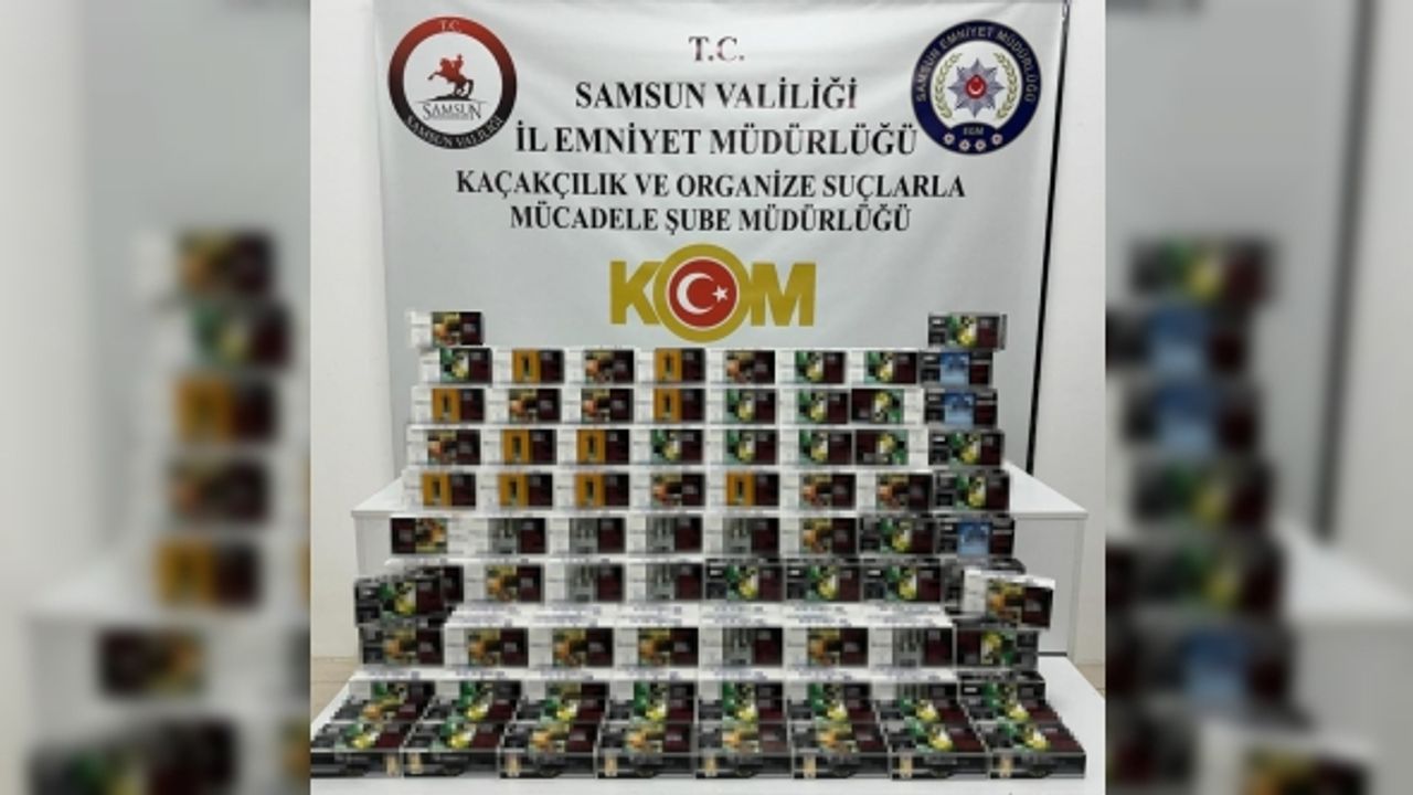 Samsun’da 40 bin sahte bandrollü makaron ele geçirildi