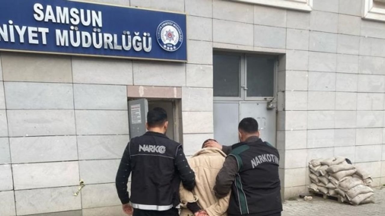 Samsun’da kesinleşmiş hapis cezası bulunan uyuşturucu taciri yakalandı