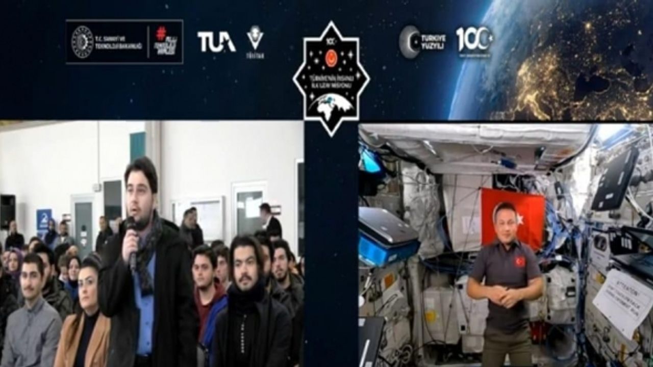 Samsun’da üniversite öğrencileri, Astronot Alper Gezeravcı ile canlı söyleşi yaptı