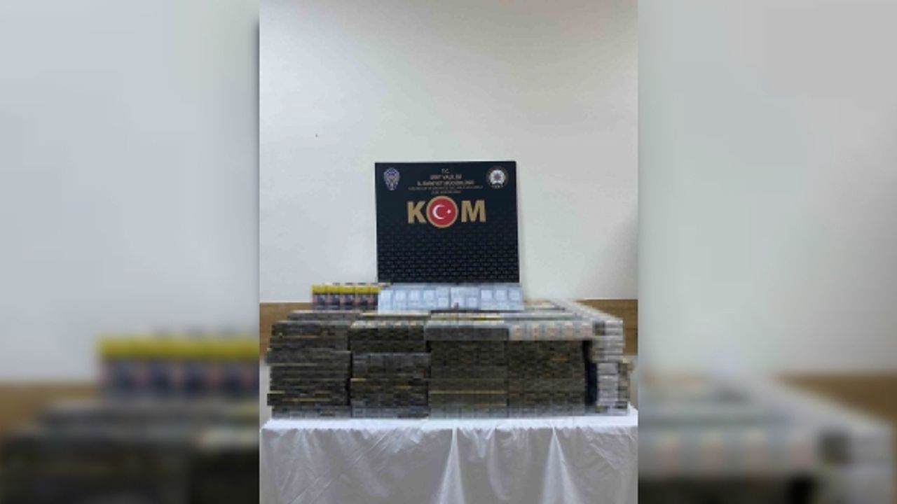 Siirt’te 2 bin 70 adet kaçak sigara ele geçirildi: 5 gözaltı