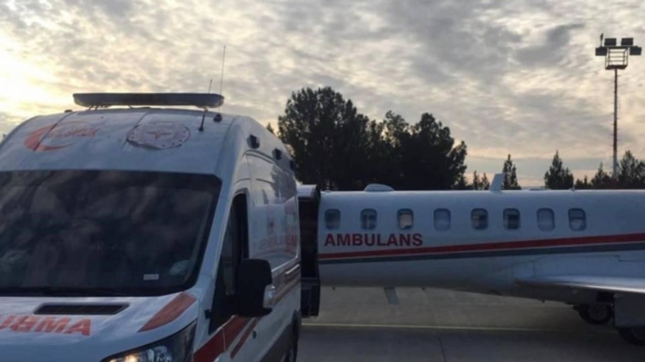 Siirt’te ambulans uçak, 40 günlük bebek için havalandı