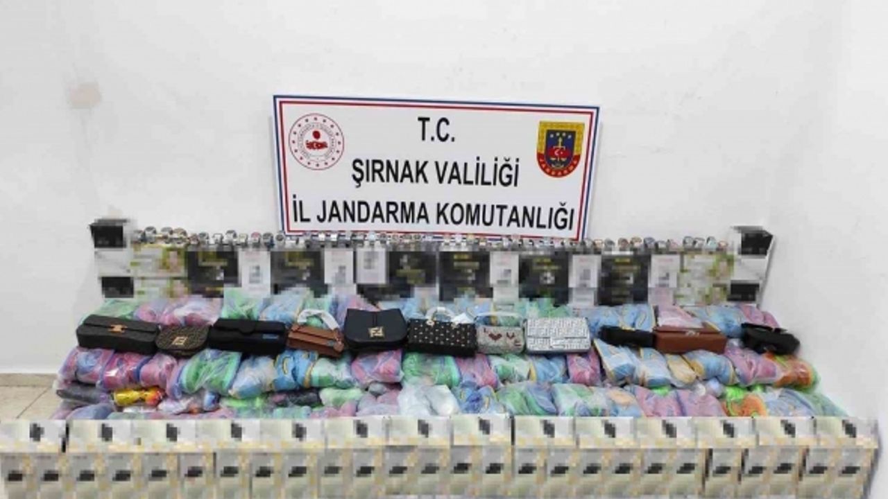 Şırnak’ta 22 farklı kişiye ait 2 milyonluk kaçak malzeme ele geçirildi