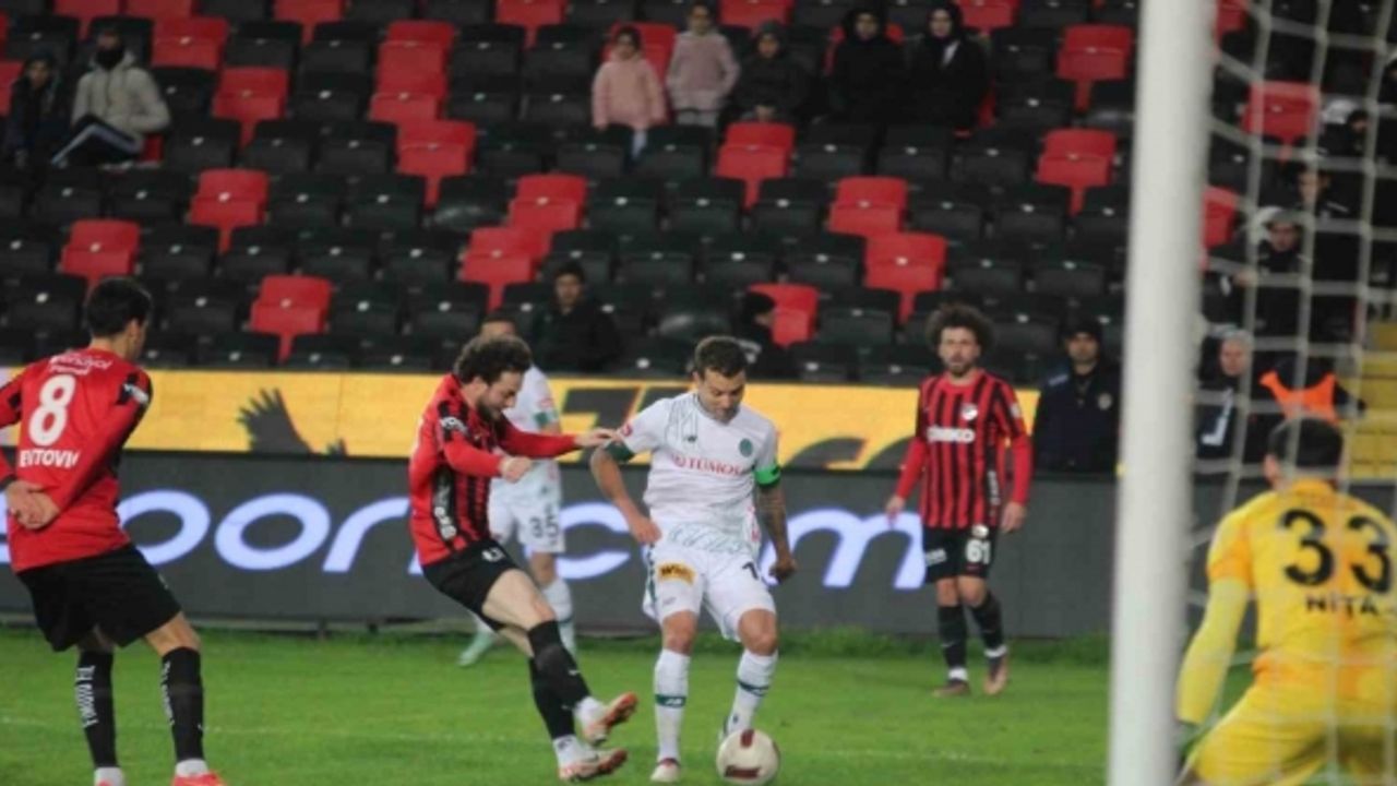 Trendyol Süper Lig: Gaziantep FK: 1 - Konyaspor: 1 (Maç sonucu)