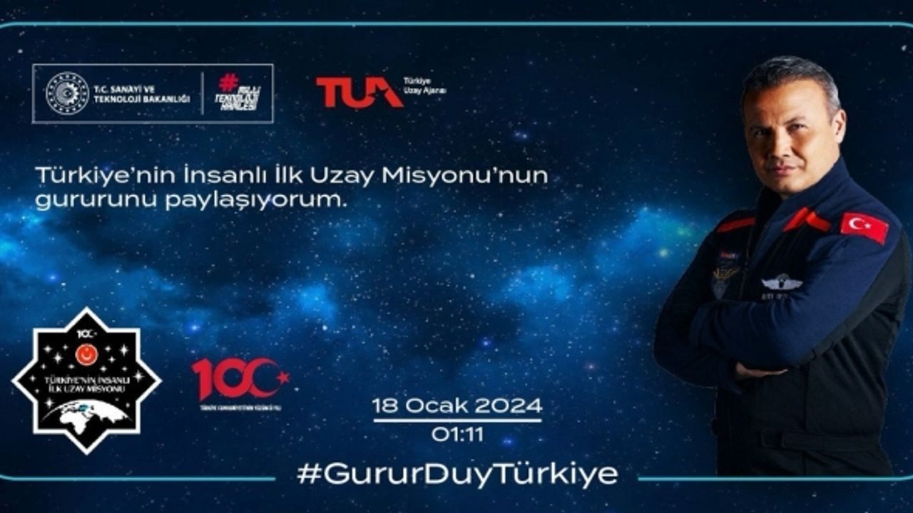 Türkiye’nin insanlı ilk uzay misyonu için hatıra bileti