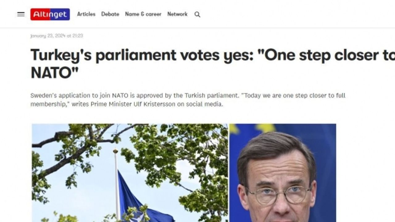 Türkiye’nin İsveç’in NATO protokolüne onayı dünya basınında