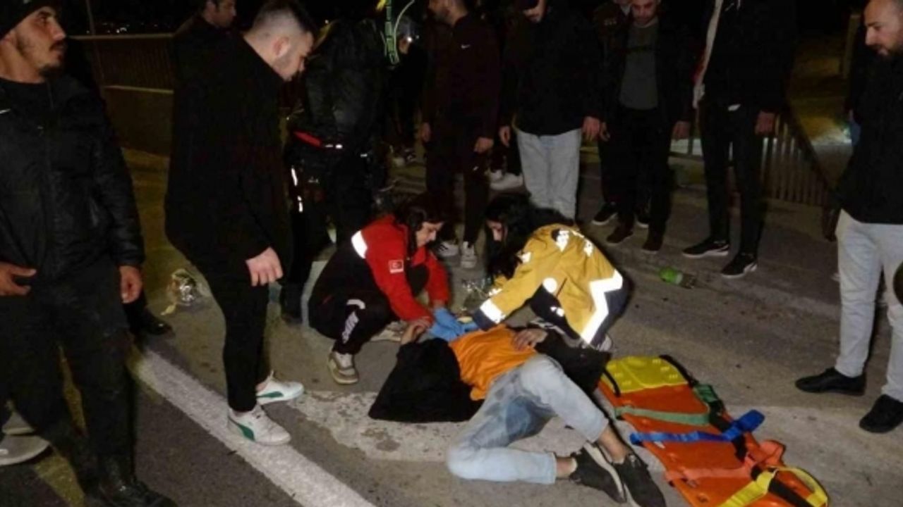 Alkollü sürücü adayının kullandığı motosiklet devrildi, 2 kardeş yaralandı