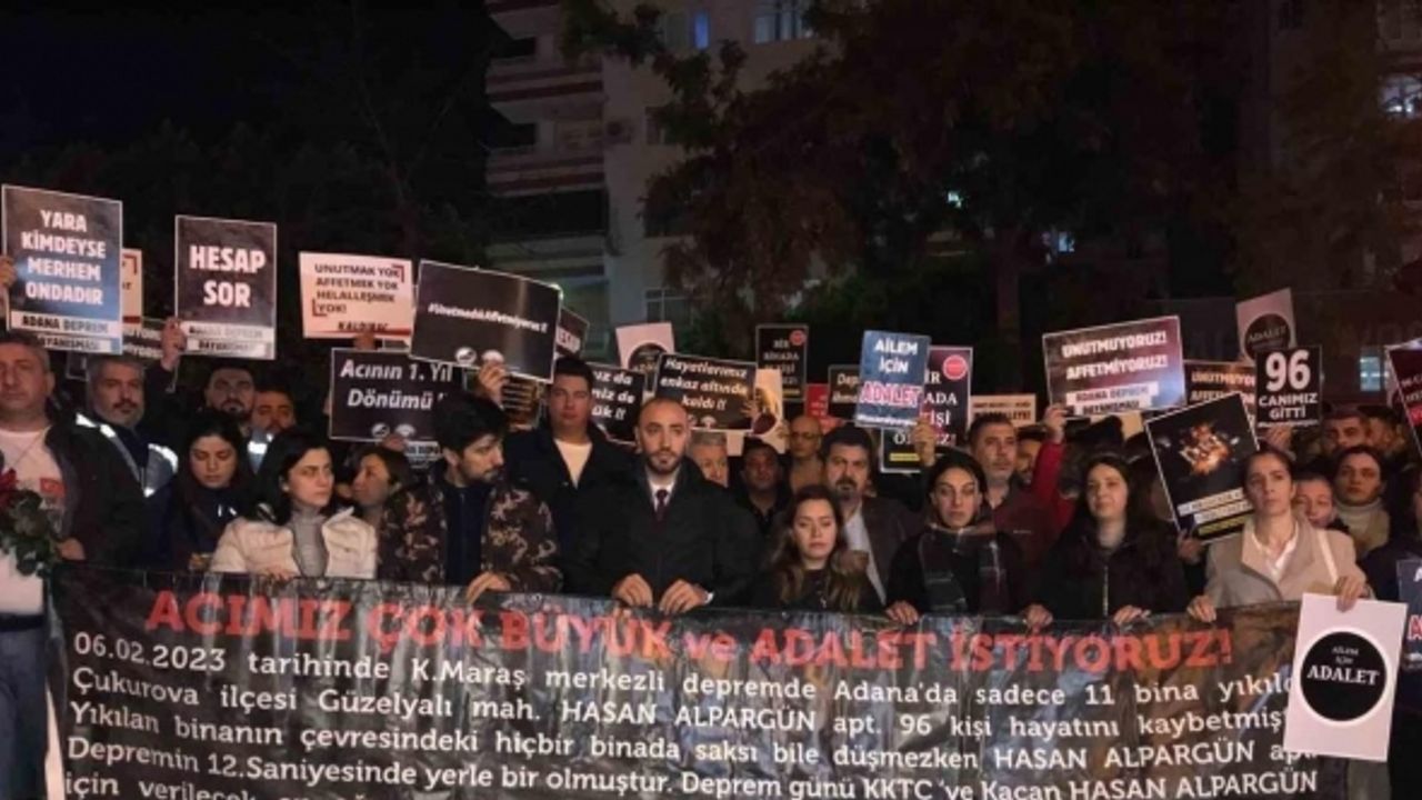 Alpargün Apartmanı’nda ölen 96 kişi için yürüyüş düzenlendi