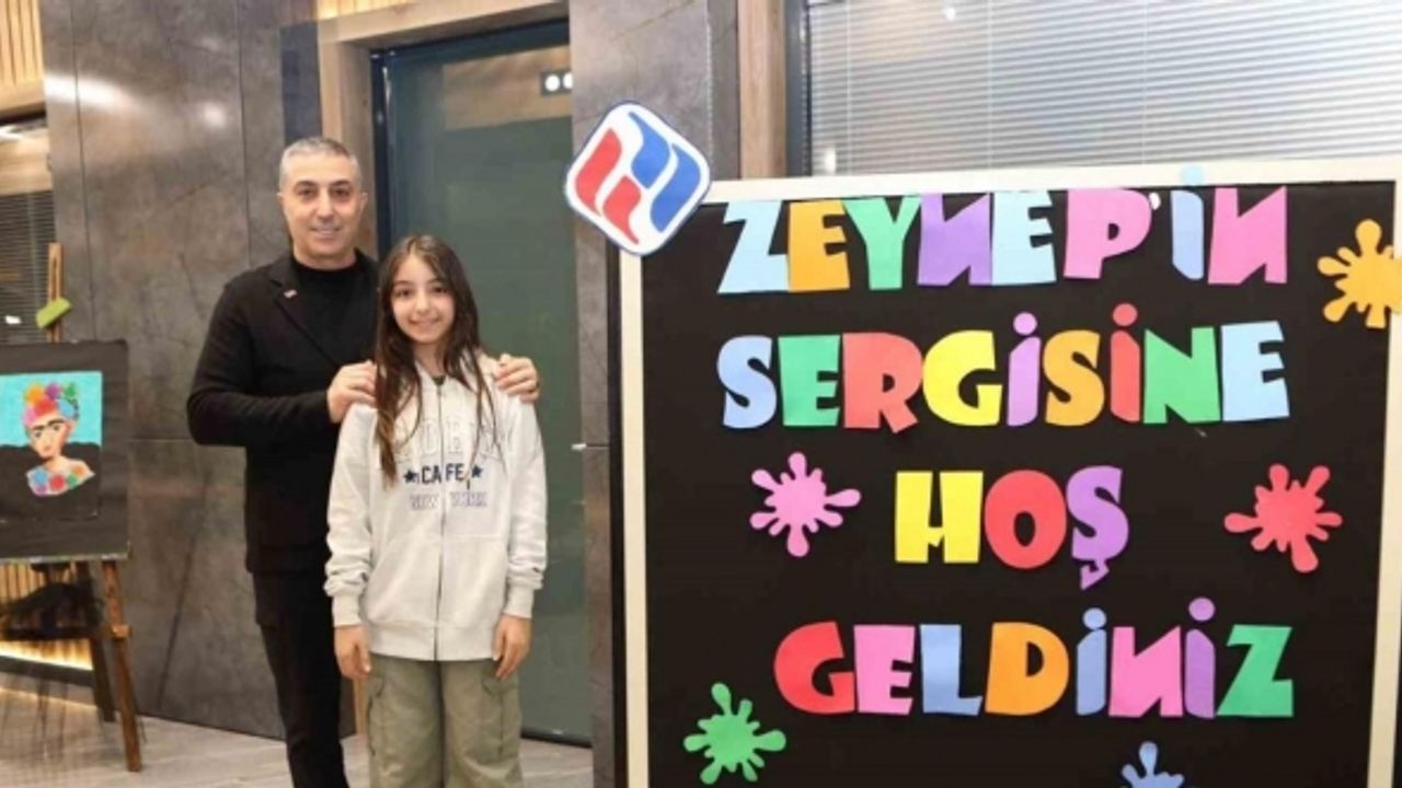 Başkan Ünal’ın kızı ilk kişisel resim sergisini açtı