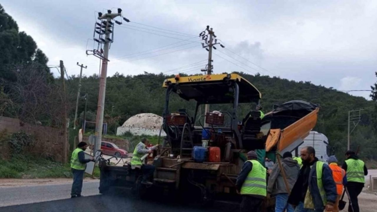 Büyükşehir Belediyesi Bodrum’da 24 bin metrelik sıcak asfalt çalışmasını tamamladı