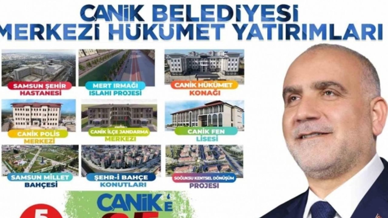 Canik’e 5 yılda yaklaşık 10 milyar liralık kamu yatırımı