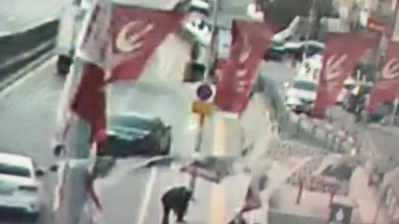 Çekmeköy’de 4 kişinin yaralandığı kazada yeni görüntü orta çıktı