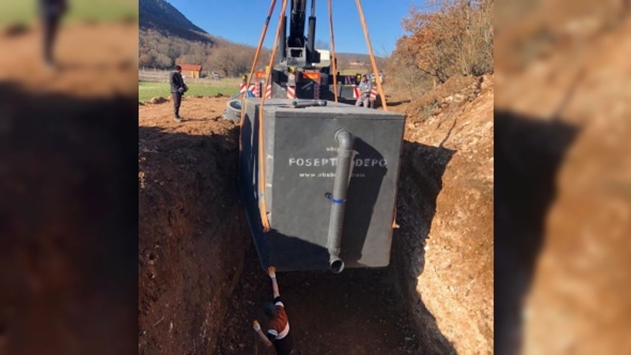 Çevre dostu ilk modüler fosseptik depoların montajı tamamlandı