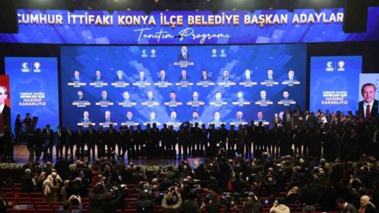 Cumhur İttifakı’nın Konya İlçe Belediye Başkan adayları tanıtıldı