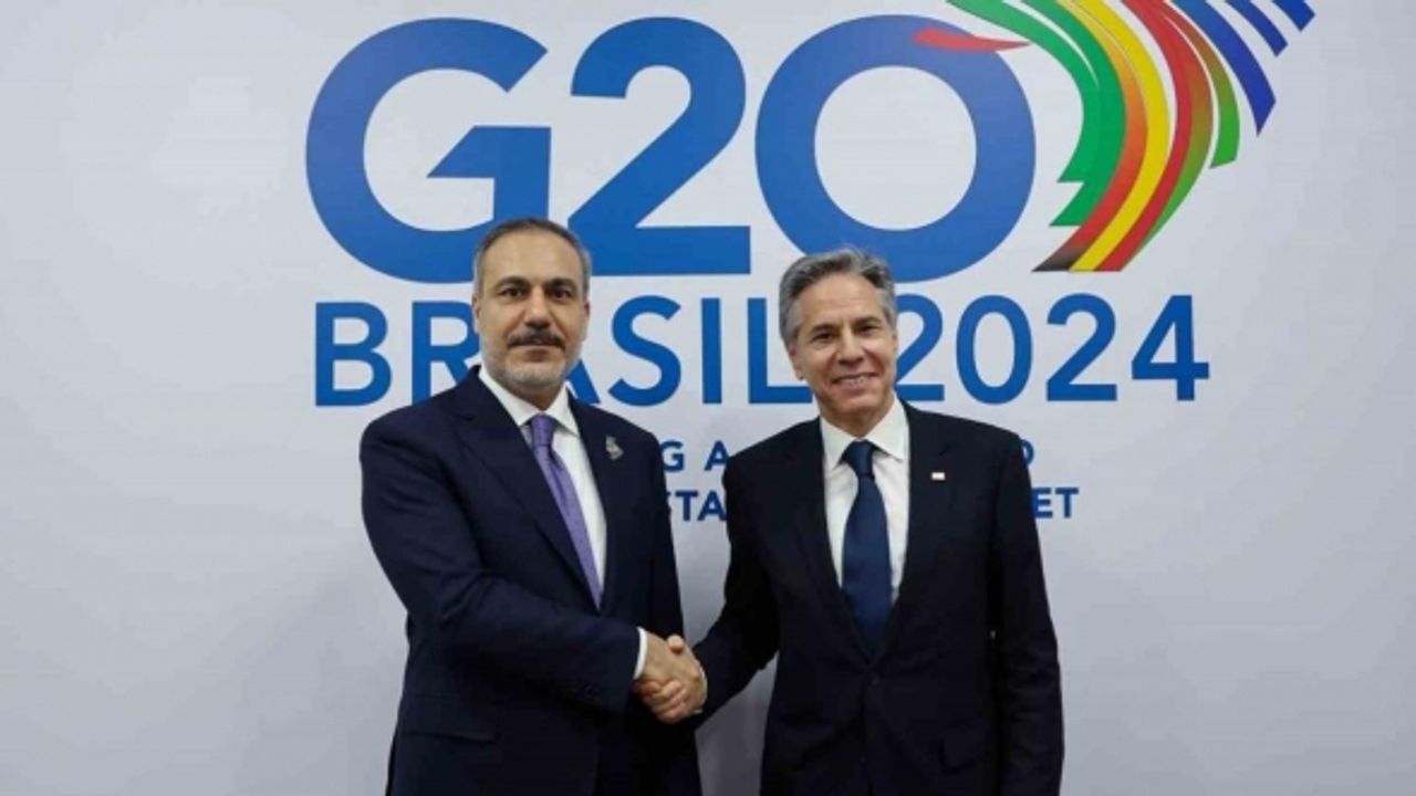 Dışişleri Bakanı Fidan, ABD Dışişleri Bakanı Antony Blinken ile bir araya geldi