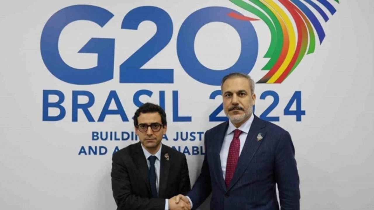 Dışişleri Bakanı Fidan, Fransız mevkidaşı Sejourne ile görüştü