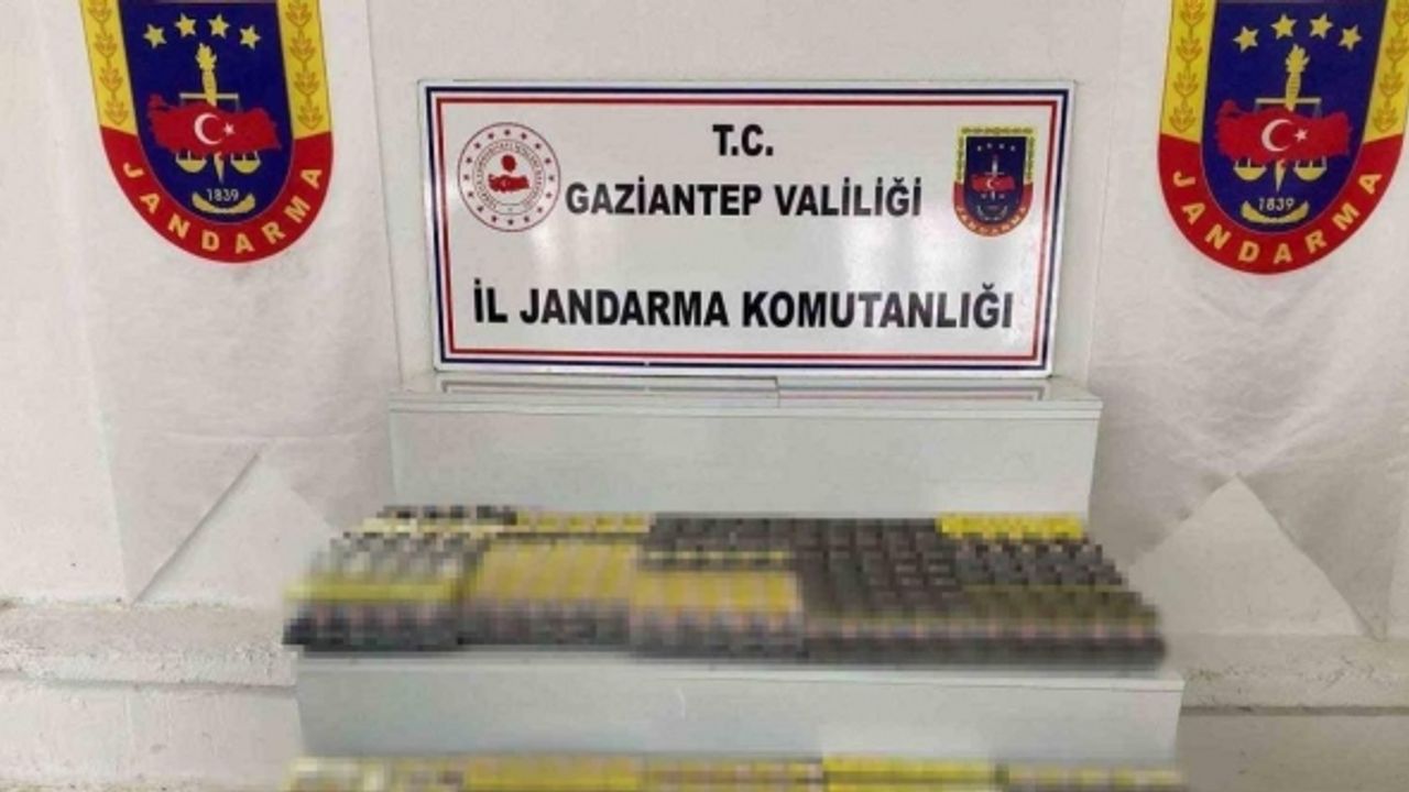 Gaziantep’te 1 milyon lira değerinde kaçak sigara ele geçirildi