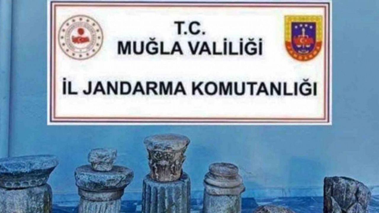 Jandarmadan Yatağan’da tarihi eser operasyonu