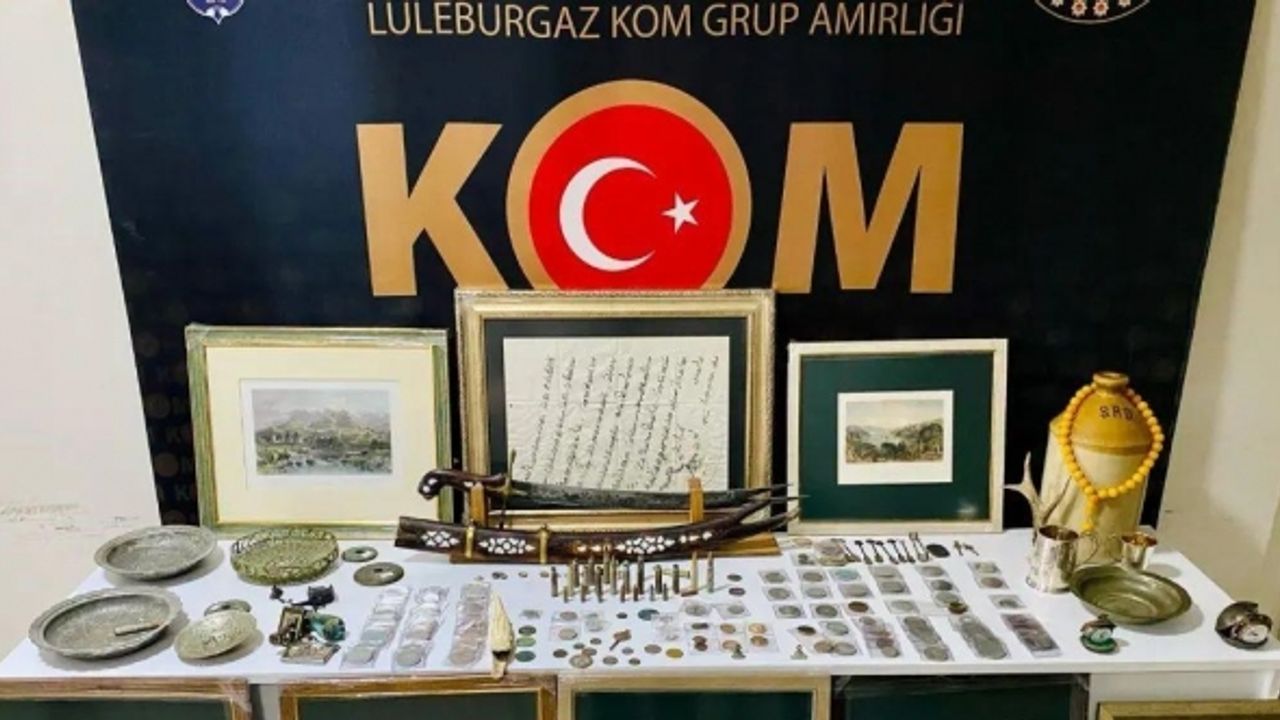 Kırklareli merkezli 11 ilde tarih eser kaçakçılığı operasyonu: 20 gözaltı