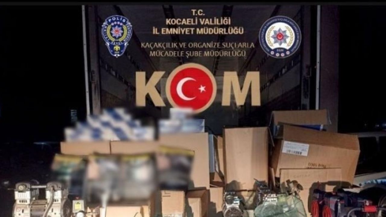 Kocaeli’de 205 bin 250 adet dolu ve boş makaron ele geçirildi