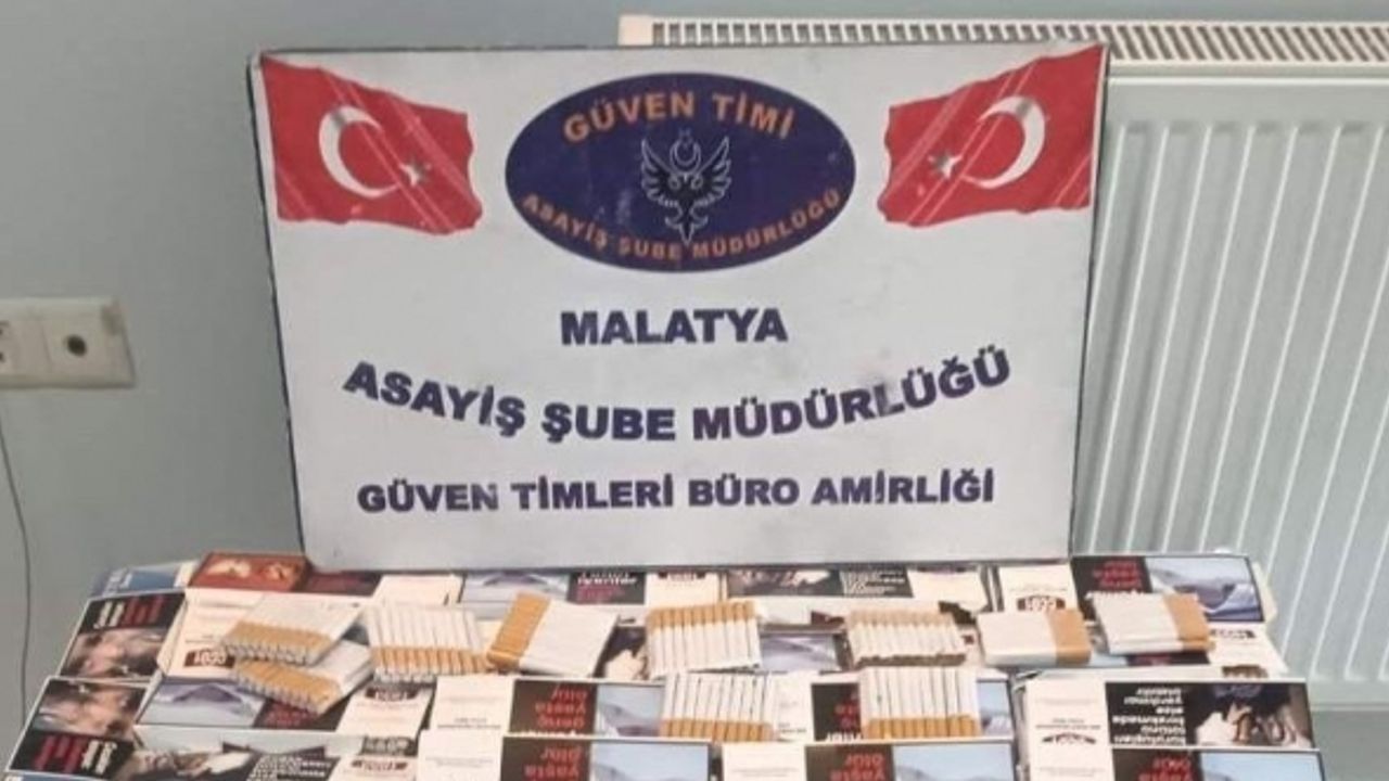 Malatya’da 120 bin adet kaçak sigara ele geçirildi