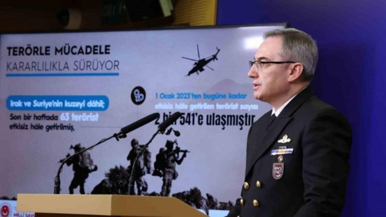 MSB: “Suriye’de etkisiz hale getirilen terörist sayısı bin 704’e yükselmiştir”