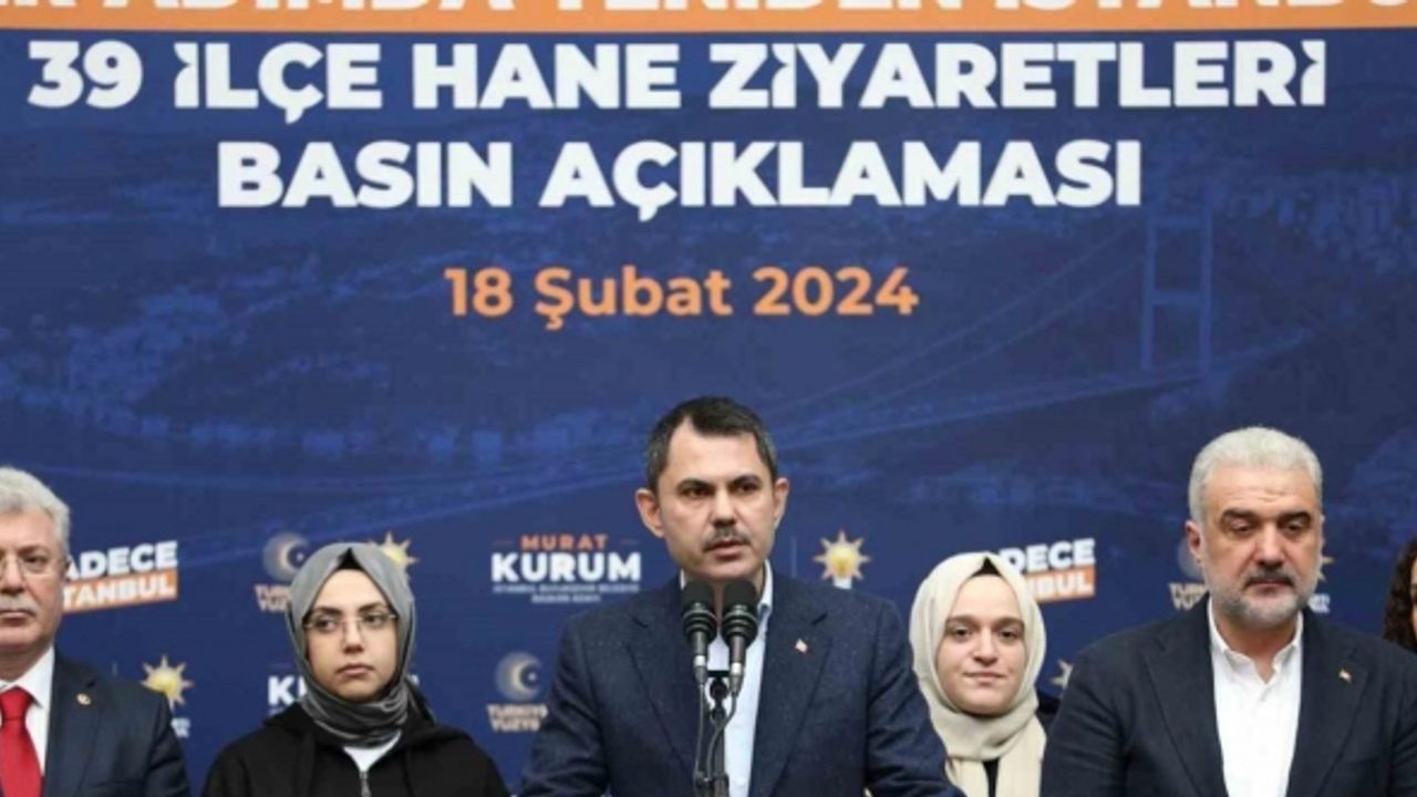 Murat Kurum: “Mevcut İBB yönetiminin milletimize sunacakları bir projeleri yok”