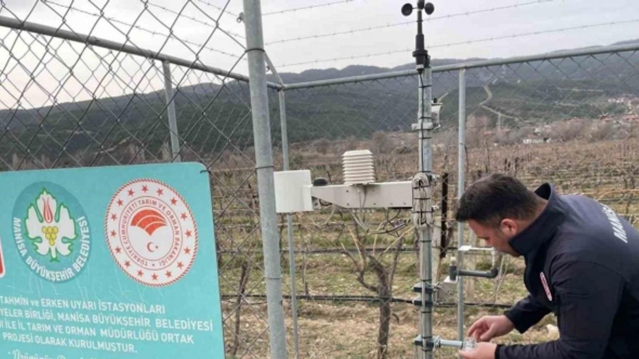 Sarıgöl’de erken uyarı ve tahmin istasyonlarının bakımı yapıldı