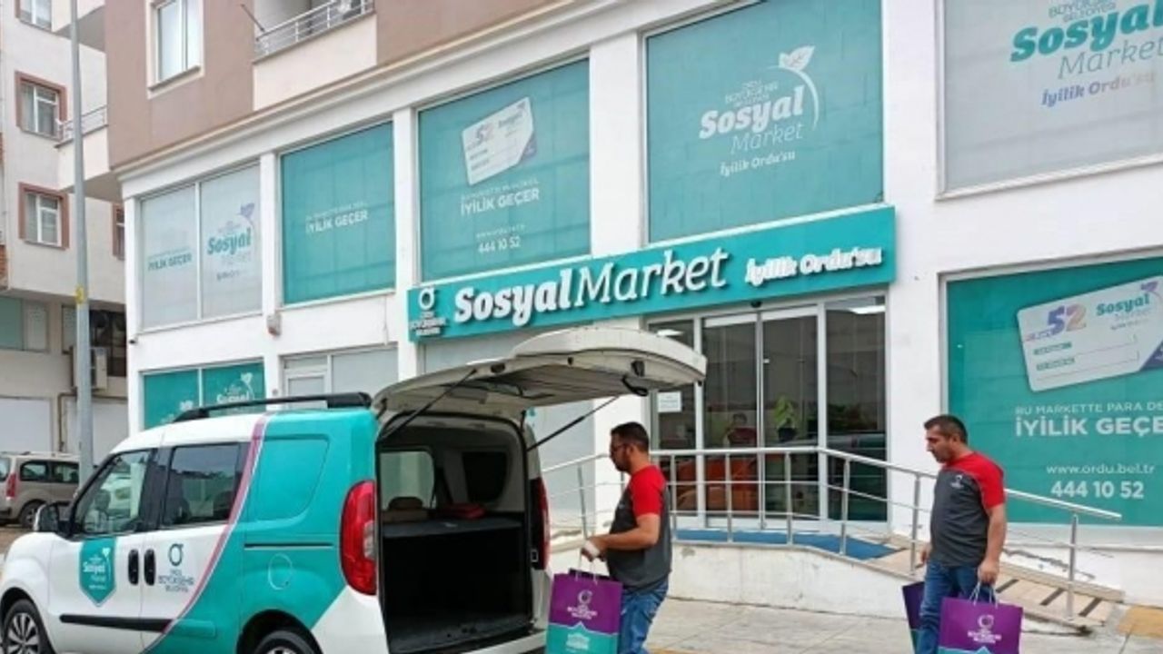 ‘Sosyal Market’ Ordu’da ihtiyaç sahiplerinin yanında