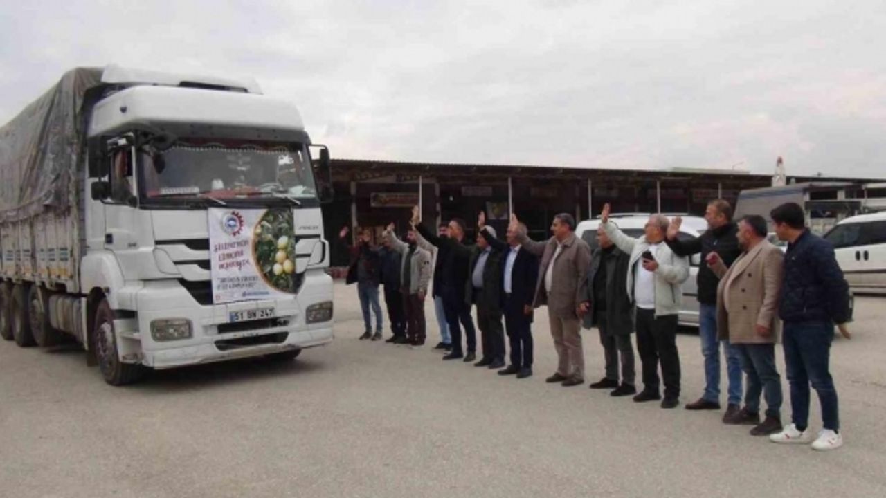 “Üretici-Tüketici El Ele Kampanyası” ile Mersin’den Aksaray’a 20 ton ücretsiz limon gönderildi